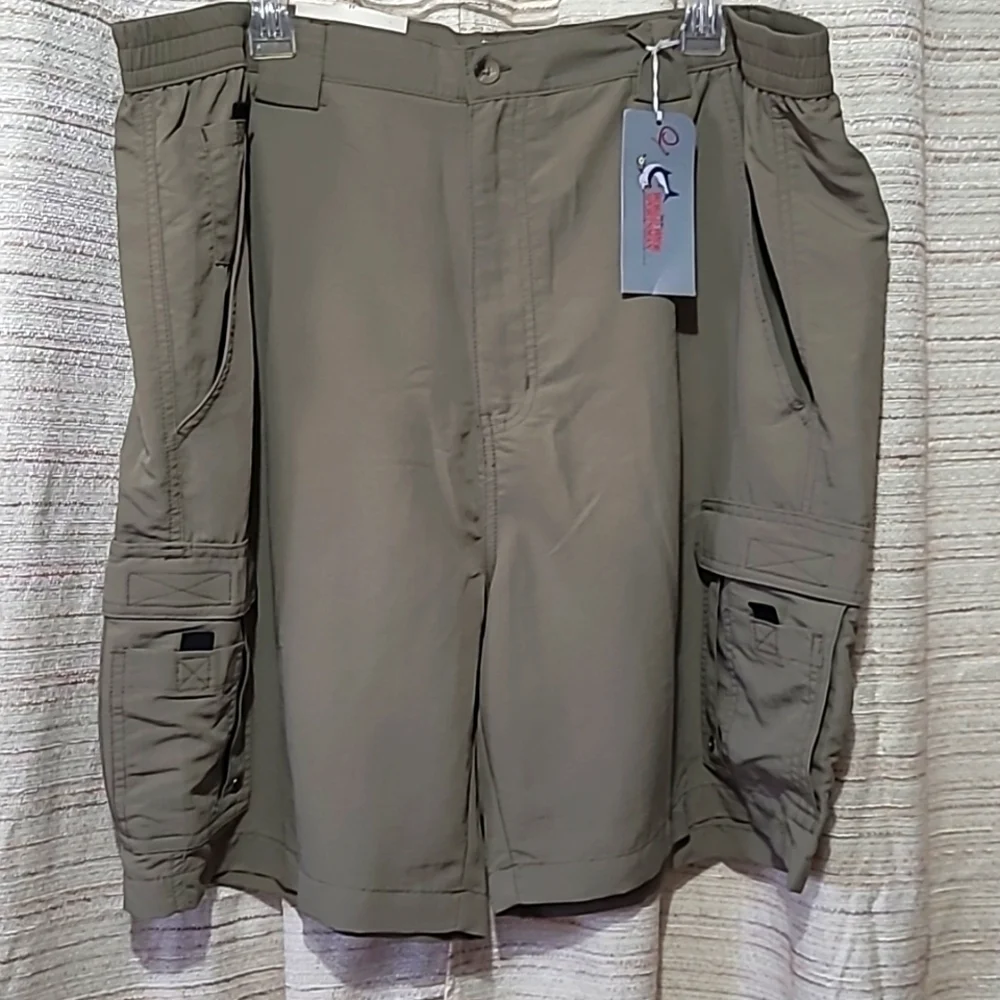🩳NWT World Wide Sportsman Baitcast Shorts Sz 44 Gravel color